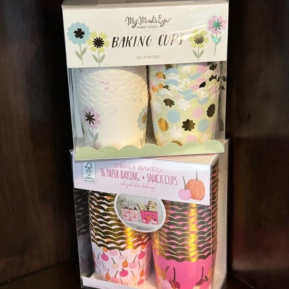 Paper Baking Cups - My Mind’s Eye and Simply Baked (SET OF 2)